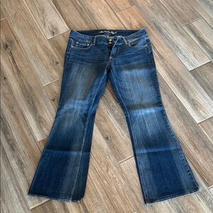 American Eagle Outfitters Dark Blue Flare Jeans
